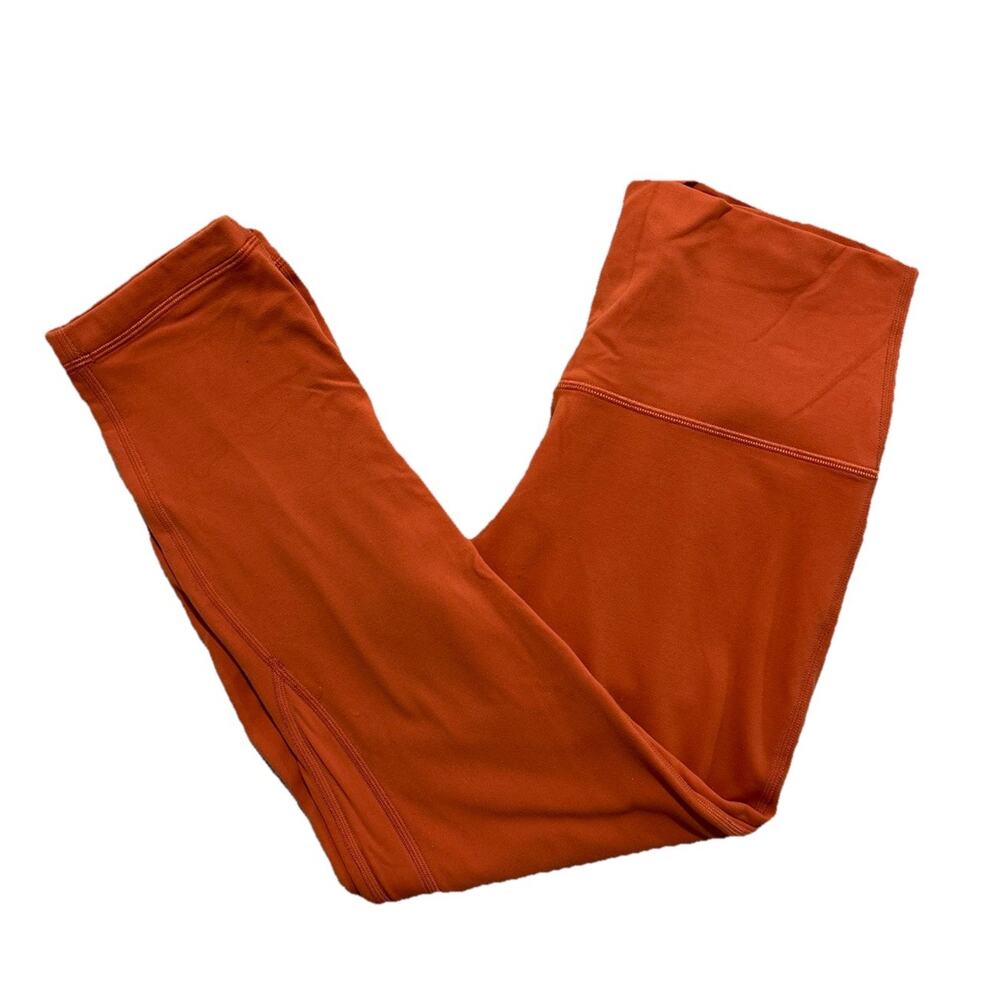 Lululemon Women’s 8 Align High-Rise Pant 23” Darker Orange  - Picture 1 of 8